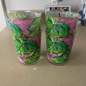 Set of 4 Lilly Pulitzer Tumblers